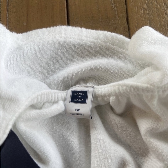 Janie and jack white ribbon terry romper - Picture 5 of 6